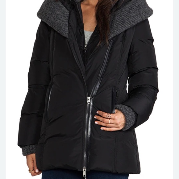 Mackage Troya Lavish Down Coat in navy Blue - Picture 9 of 9